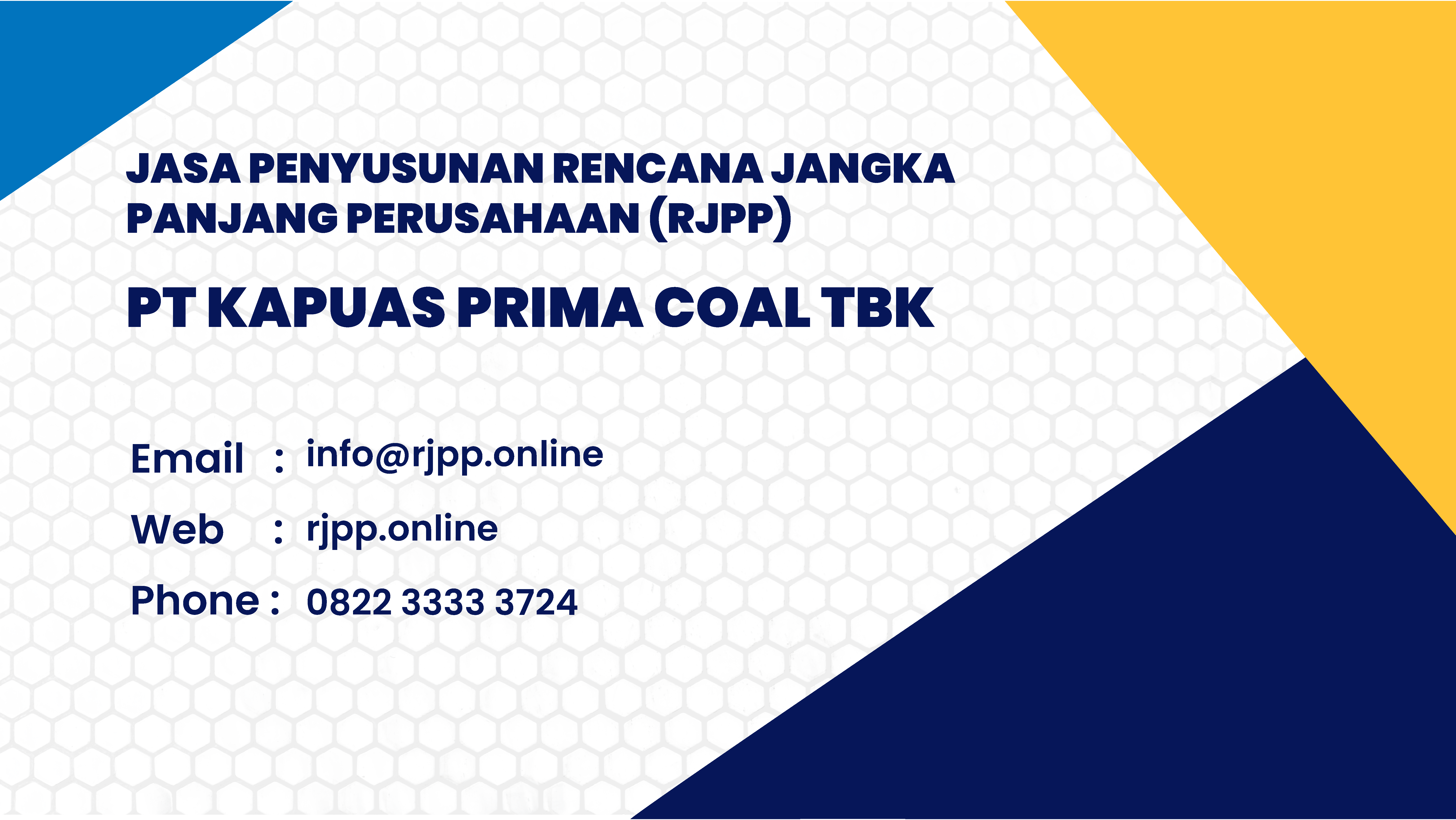 RJPP PT Kapuas Prima Coal