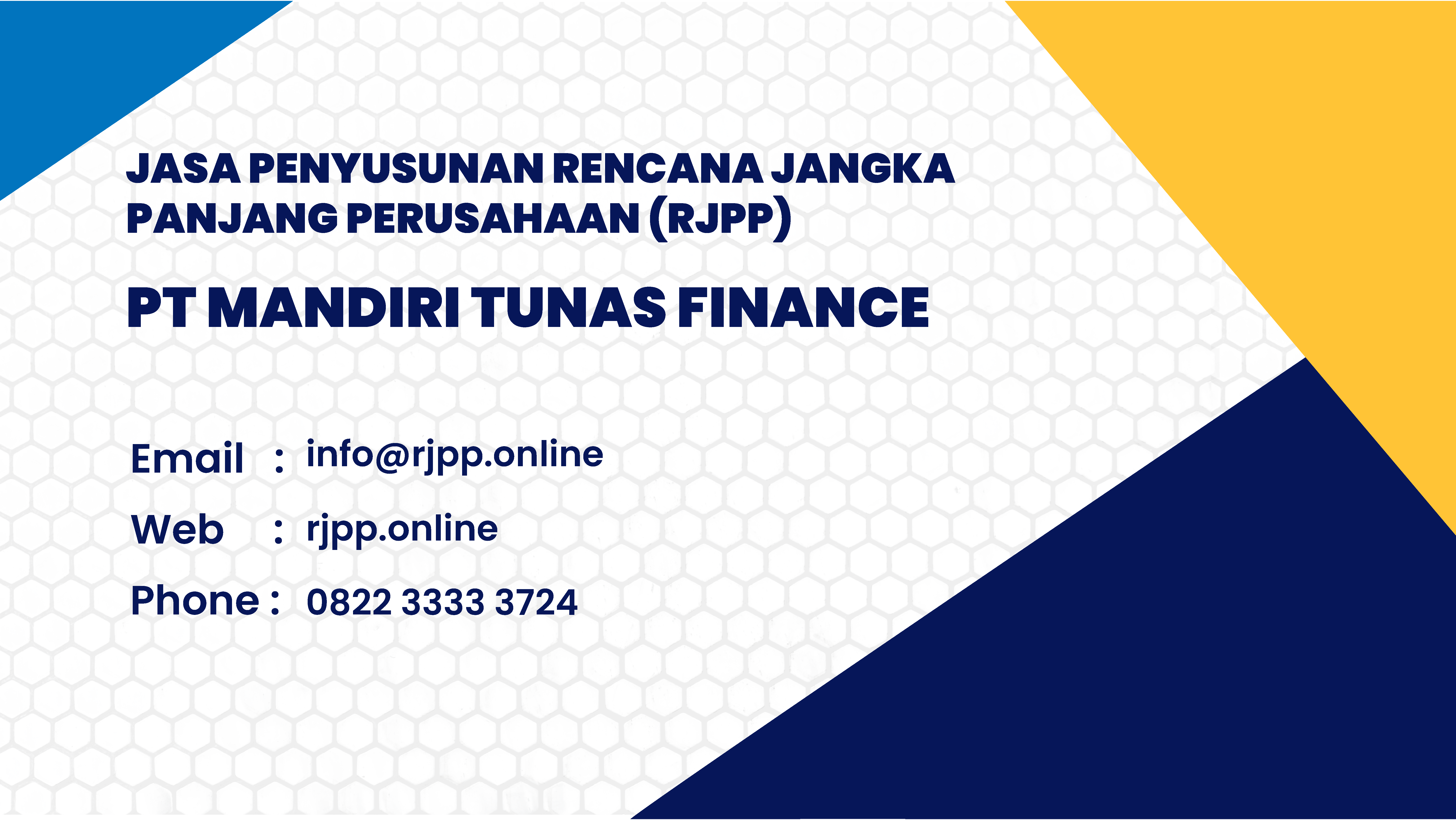 RJPP Mandiri Tunas Finance (MTF)