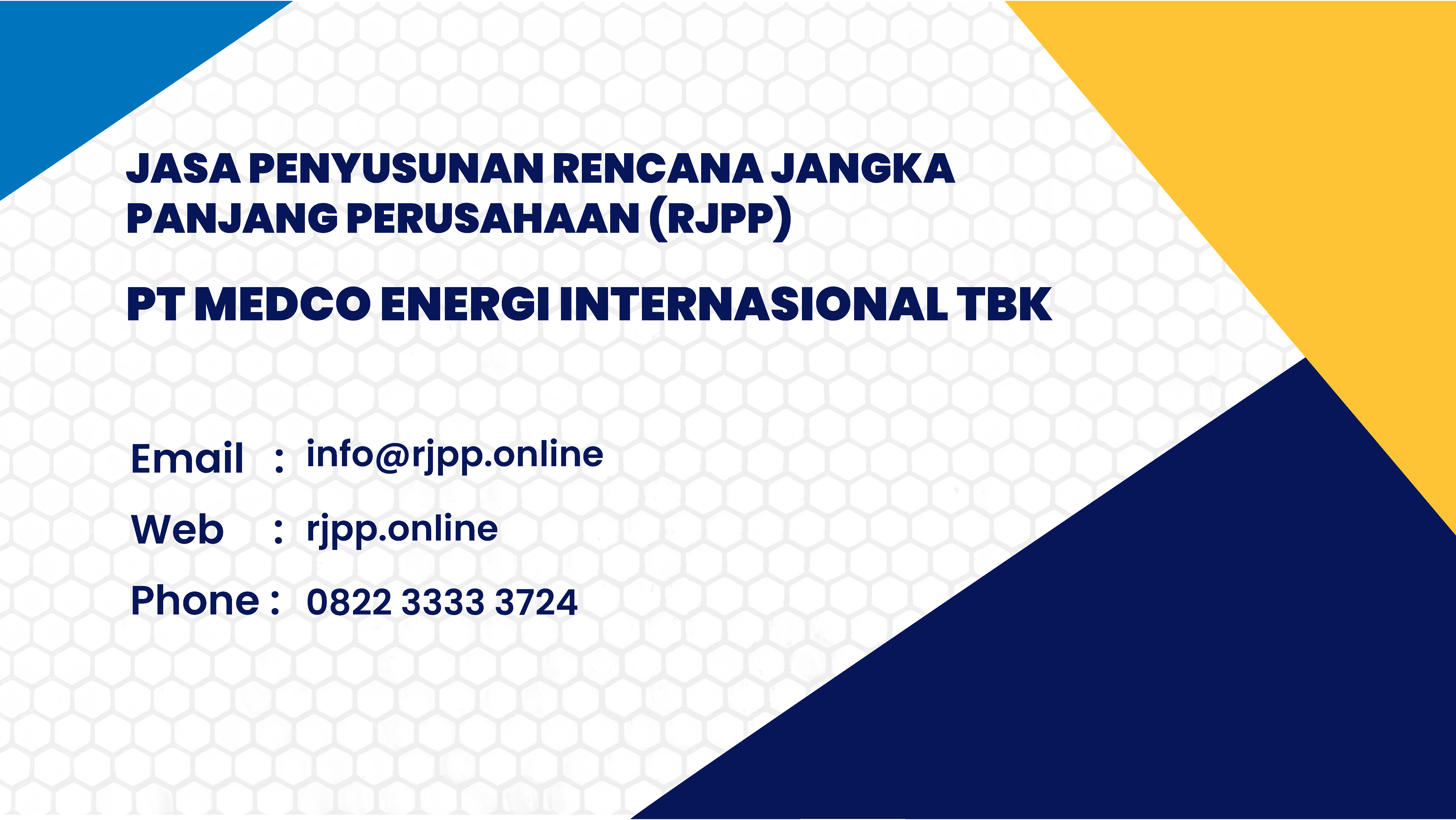 RJPP Medco Energi Internasional